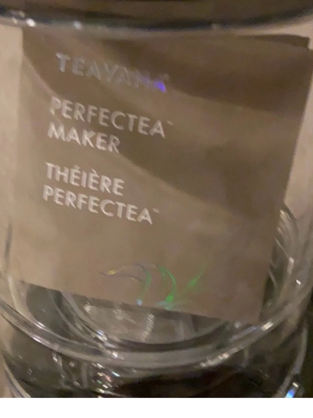 Teavana Clear Tea Infuser Pitcher with Black Lid